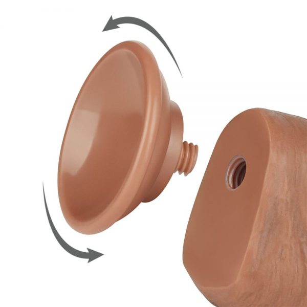 8'' Sliding Skin Dual Layer Dong Brown III ViPstore.hu - Erotika Webáruház - Szexshop 4