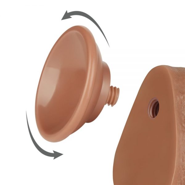 8.5'' Sliding Skin Dual Layer Dong Brown I ViPstore.hu - Erotika Webáruház - Szexshop 4