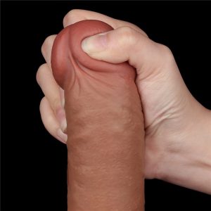 9.5'' Sliding Skin Dual Layer Dong Brown ViPstore.hu - Erotika Webáruház - Szexshop 2