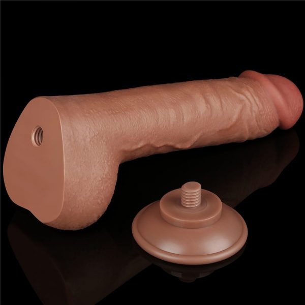 9.5'' Sliding Skin Dual Layer Dong Brown ViPstore.hu - Erotika Webáruház - Szexshop 3