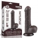 7'' Sliding Skin Dual Layer Dong Black | ViPstore.hu - Erotika webáruház #1 - EAN 6942063400479 | SKU LVTOY00739
