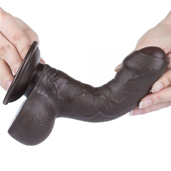 7'' Sliding Skin Dual Layer Dong Black ViPstore.hu - Erotika Webáruház - Szexshop 8