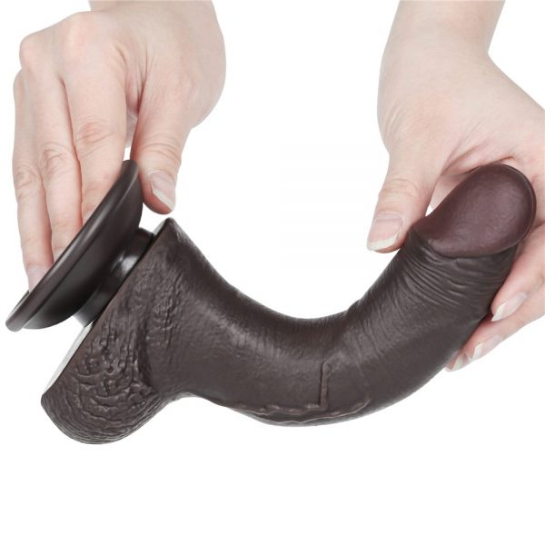 7.5'' Sliding Skin Dual Layer Dong Black I ViPstore.hu - Erotika Webáruház - Szexshop 8