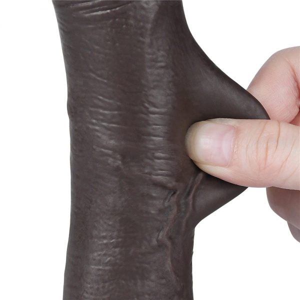 7.5'' Sliding Skin Dual Layer Dong Black I ViPstore.hu - Erotika Webáruház - Szexshop 10