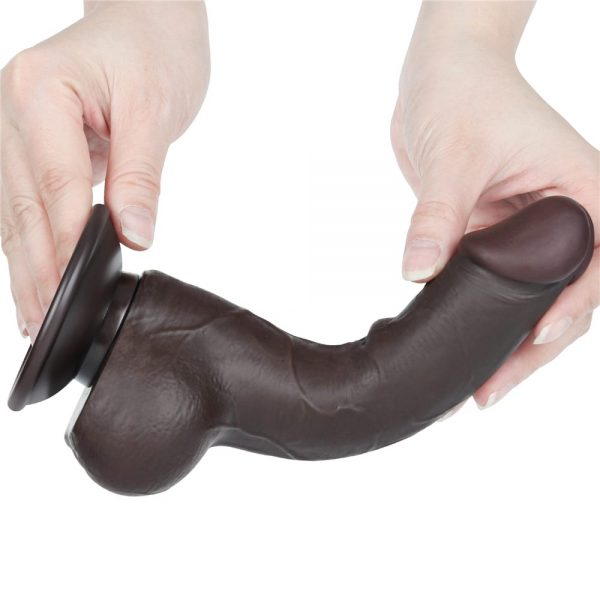 7.5'' Sliding Skin Dual Layer Dong Black II ViPstore.hu - Erotika Webáruház - Szexshop 8