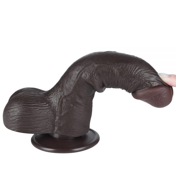 7.5'' Sliding Skin Dual Layer Dong Black III ViPstore.hu - Erotika Webáruház - Szexshop 2