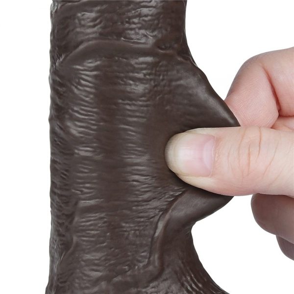 7.5'' Sliding Skin Dual Layer Dong Black III ViPstore.hu - Erotika Webáruház - Szexshop 10