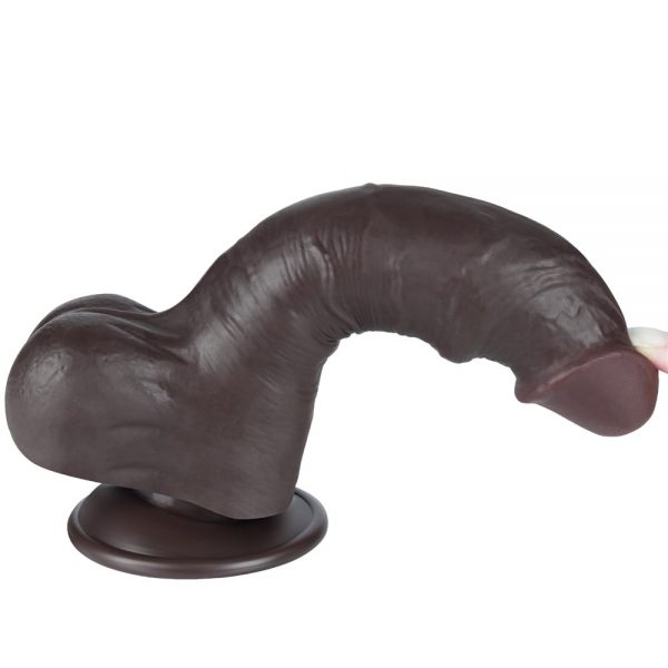 8'' Sliding Skin Dual Layer Dong Black I ViPstore.hu - Erotika Webáruház - Szexshop 2