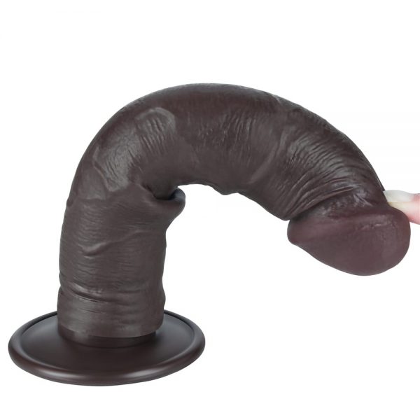 8'' Sliding Skin Dual Layer Dong Black II ViPstore.hu - Erotika Webáruház - Szexshop 2