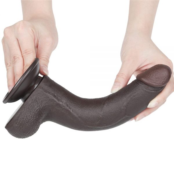 8.5'' Sliding Skin Dual Layer Dong Black I ViPstore.hu - Erotika Webáruház - Szexshop 8