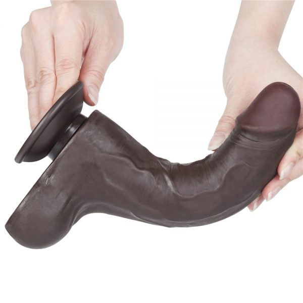 8.5'' Sliding Skin Dual Layer Dong Black II ViPstore.hu - Erotika Webáruház - Szexshop 8