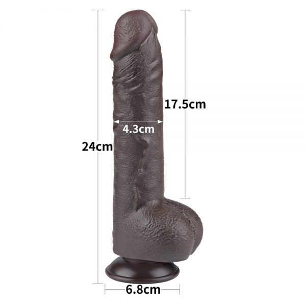 9.5'' Sliding Skin Dual Layer Dong Black ViPstore.hu - Erotika Webáruház - Szexshop 5