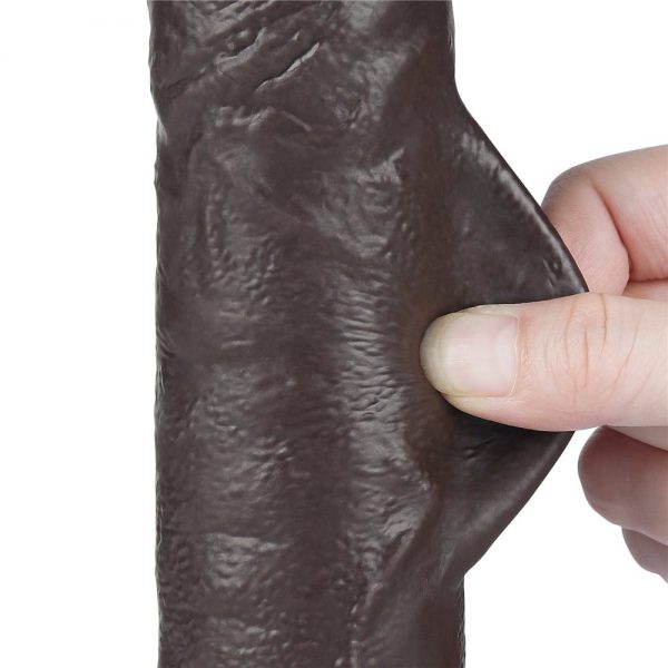 9.5'' Sliding Skin Dual Layer Dong Black ViPstore.hu - Erotika Webáruház - Szexshop 10