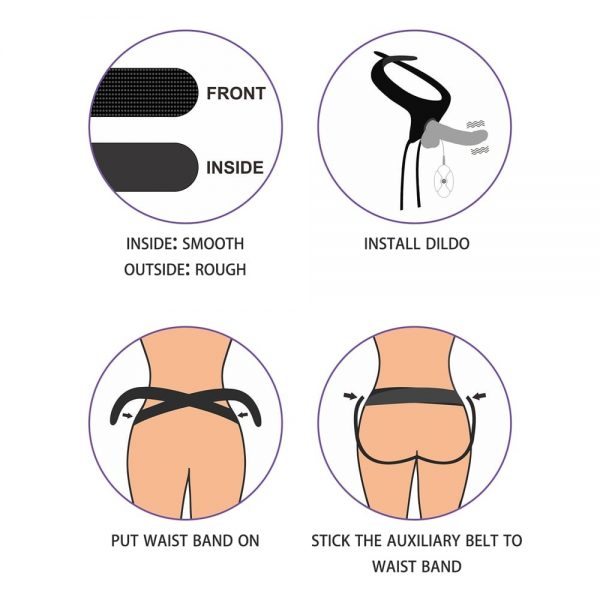 Vibrating Easy Strapon Set 7.0'' Black ViPstore.hu - Erotika Webáruház - Szexshop 6