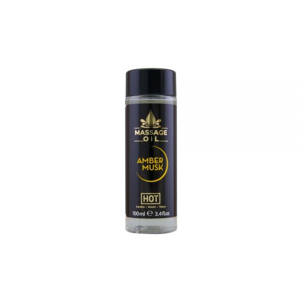 HOT Massage Oil  amber & musk 100 ml ViPstore.hu - Erotika Webáruház - Szexshop
