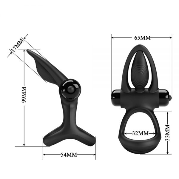 Pretty Love Vibration Cockring Black ViPstore.hu - Erotika Webáruház - Szexshop 7