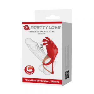 Pretty Love Vibrant Penis Ring Ruben Red ViPstore.hu - Erotika Webáruház - Szexshop