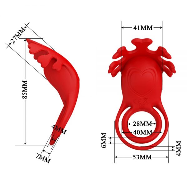 Pretty Love Vibrant Penis Ring Ruben Red ViPstore.hu - Erotika Webáruház - Szexshop 7