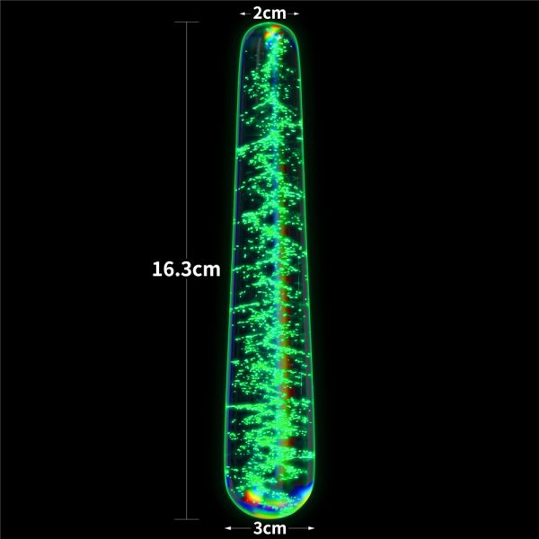 Glow-in-the-dark Twilight Gleam Glass Dildo-Slim Fantasy ViPstore.hu - Erotika Webáruház - Szexshop 8