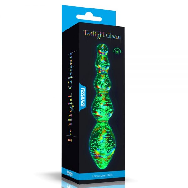 Glow-in-the-dark Twilight Gleam Glass Dildo-Tantalizing Orbs ViPstore.hu - Erotika Webáruház - Szexshop