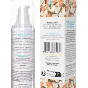 Warming gourmet massage oil PINA COLADA 50ml