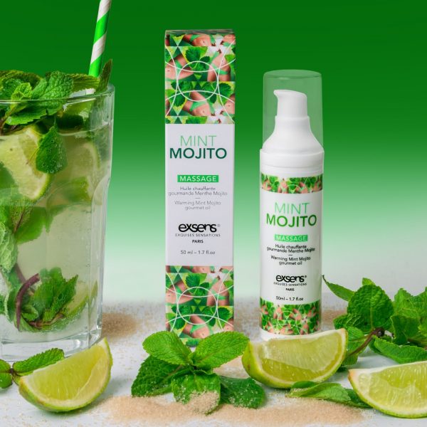 Warming gourmet massage  oil MINT MOJITO 50ml ViPstore.hu - Erotika Webáruház - Szexshop