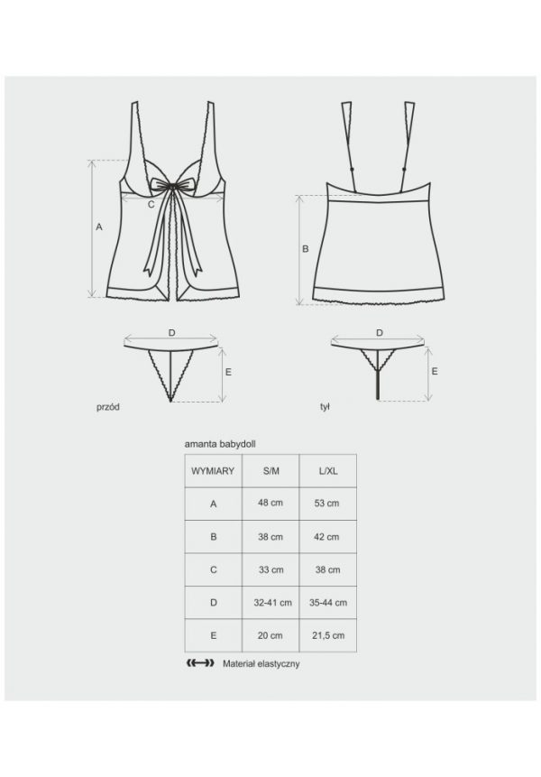 Amanta babydoll & babydoll L/XL ViPstore.hu - Erotika Webáruház - Szexshop 2
