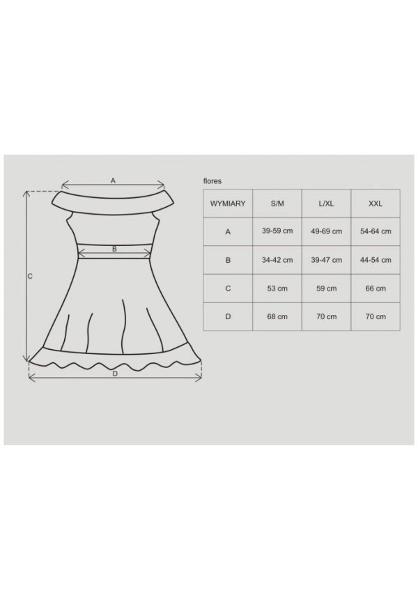 Flores chemise & thong black  S/M ViPstore.hu - Erotika Webáruház - Szexshop 3