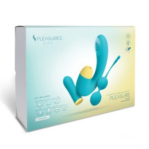 S Pleasures Velvet Pleasure Kit – Turquoise ViPstore.hu - Erotika Webáruház - Szexshop