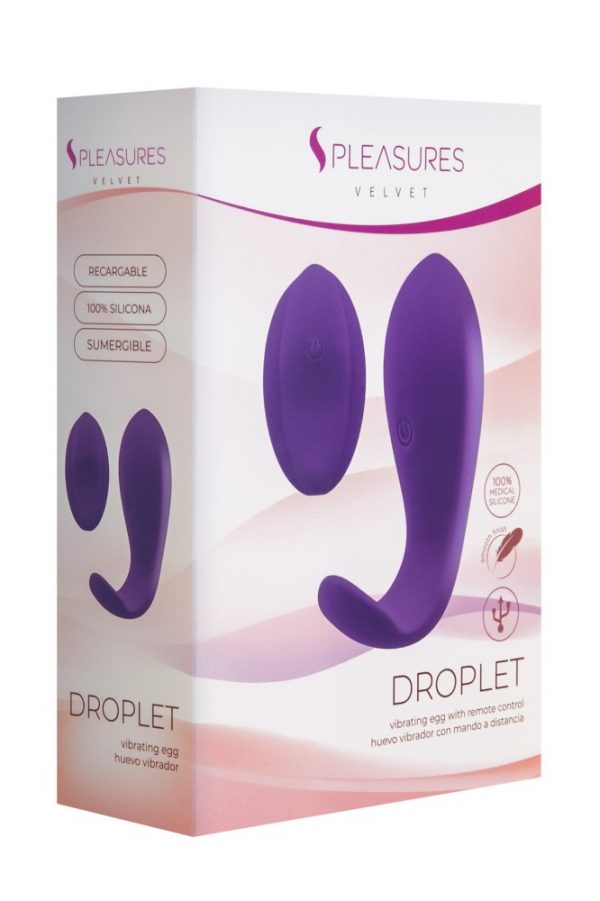 S Pleasures Velvet Droplet Purple ViPstore.hu - Erotika Webáruház - Szexshop