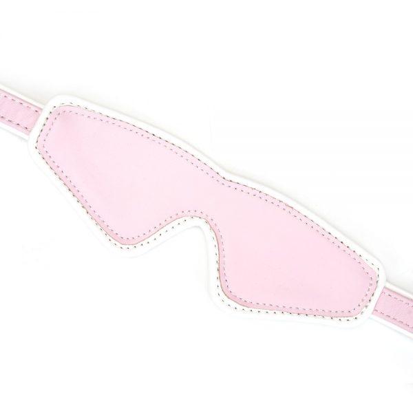 White & Pink Fairy Goat Leather Blindfold ViPstore.hu - Erotika Webáruház - Szexshop 3