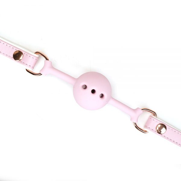 White & Pink Fairy Goat Leather Ball Gag ViPstore.hu - Erotika Webáruház - Szexshop 4