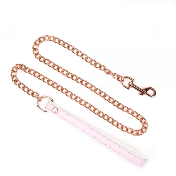 White & Pink Fairy Goat Leather Collar ViPstore.hu - Erotika Webáruház - Szexshop 3