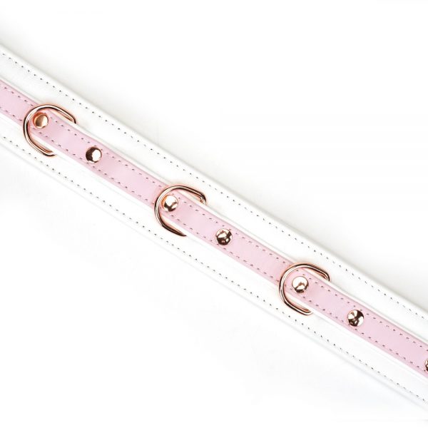 White & Pink Fairy Goat Leather Collar ViPstore.hu - Erotika Webáruház - Szexshop 4