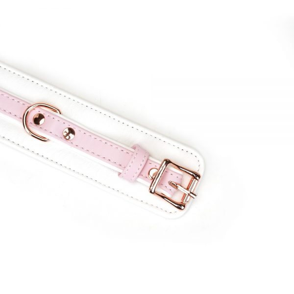 White & Pink Fairy Goat Leather Ankle Cuffs ViPstore.hu - Erotika Webáruház - Szexshop 4