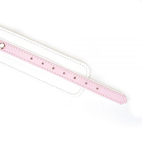 White & Pink Fairy Goat Leather Ankle Cuffs ViPstore.hu - Erotika Webáruház - Szexshop 5