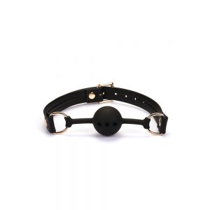 Black Organosilicon Ball Gag ViPstore.hu - Erotika Webáruház - Szexshop