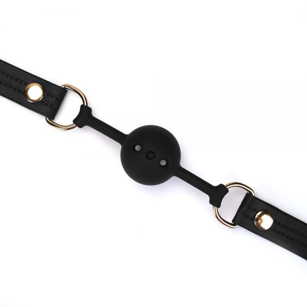 Black Organosilicon Ball Gag ViPstore.hu - Erotika Webáruház - Szexshop 4