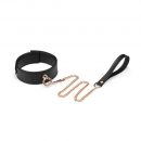 Black Organosilicon Collar with Leash | ViPstore.hu - Erotika webáruház #1 - EAN 4582558004380 | SKU LIEBESE025