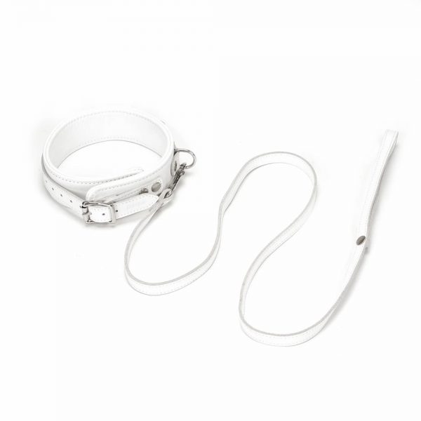 Fuji White Collar with Leash ViPstore.hu - Erotika Webáruház - Szexshop