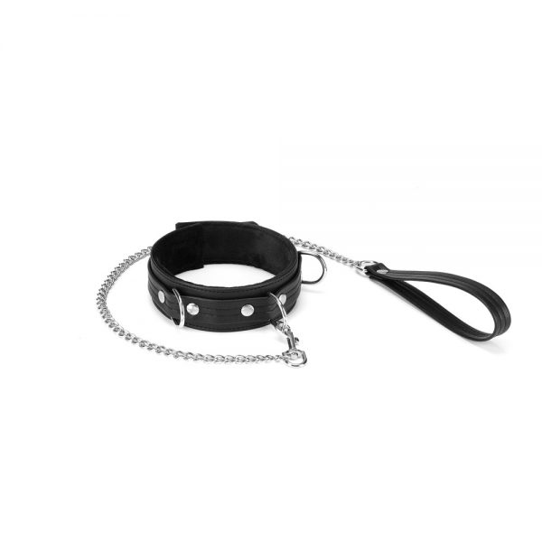 Black Bond Collar with Leash ViPstore.hu - Erotika Webáruház - Szexshop 3