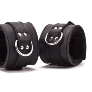 Hand Cuffs Grain Leather Black ViPstore.hu - Erotika Webáruház - Szexshop