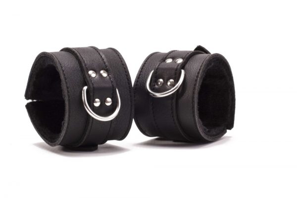 Hand Cuffs Grain Leather Black ViPstore.hu - Erotika Webáruház - Szexshop