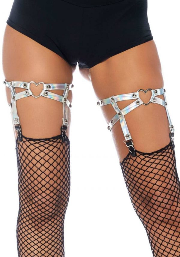 Heart garter iridescent, silver, O/S ViPstore.hu - Erotika Webáruház - Szexshop