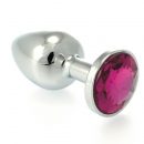 Butt Plug Small Metal With Crystal Red | ViPstore.hu - Erotika webáruház #1 - EAN 8718924228654 | SKU RIM0007494
