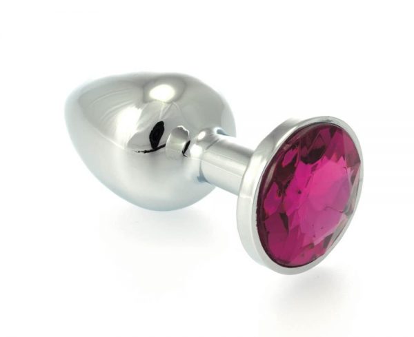 Butt Plug Small Metal With Crystal Red ViPstore.hu - Erotika Webáruház - Szexshop