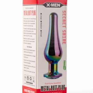 X-MEN Secret Shine Metal Butt Plug Rainbow S ViPstore.hu - Erotika Webáruház - Szexshop 2