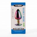 X-MEN Secret Shine Metal Butt Plug Rainbow M | ViPstore.hu - Erotika webáruház #1 - EAN 5999560515947 | SKU XMEN000137