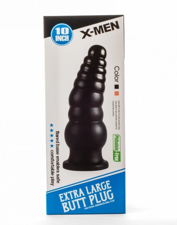 X-Men 10" Extra Large Butt Plug Black II ViPstore.hu - Erotika Webáruház - Szexshop