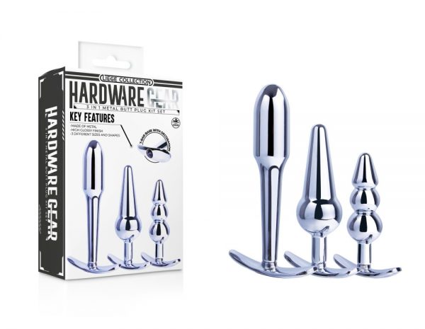 Hardware Gear 3 in 1 Metal Butt Plug Set II ViPstore.hu - Erotika Webáruház - Szexshop